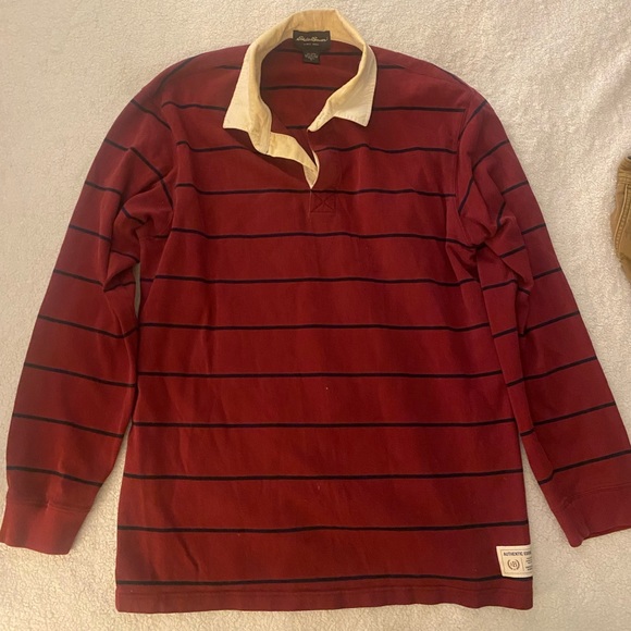 Eddie Bauer Shirts Vintage Eddie Bauer Rugby Shirt Poshmark
